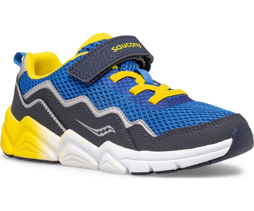 Saucony Flash A/C 2.0 Kids' Sneakers Blue / Yellow | AU 856BEXC